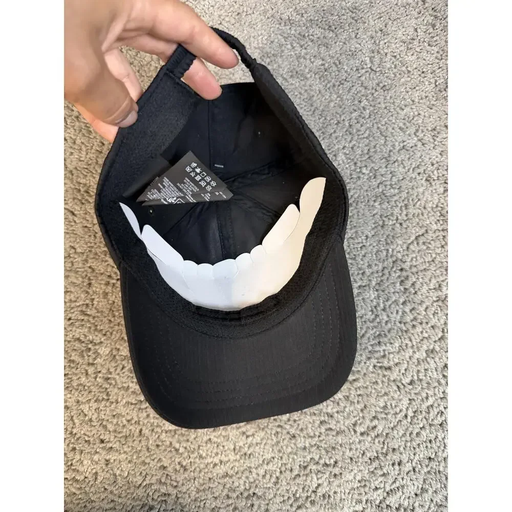 Hurley Hat Cap Strap Back Mens One Size Black Moisture Wicking Polyester